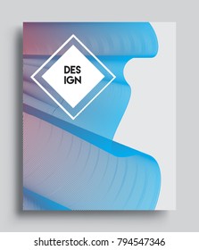 Abstract geometric line pattern background for business brochure cover design. colorful, Applicable for placards, brochures, posters, covers and banners. Vector Design