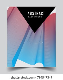 Abstract geometric line pattern background for business brochure cover design. colorful, Applicable for placards, brochures, posters, covers and banners. Vector Design