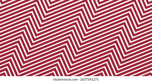 Abstract geometric line pattern seamless red stripes