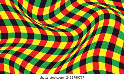abstract geometric line plaid wave pattern.