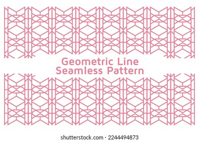 Abstract Geometric Line Seamless Colorful Pattern . Design Vector Illustration