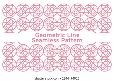 Abstract Geometric Line Seamless Colorful Pattern . Design Vector Illustration