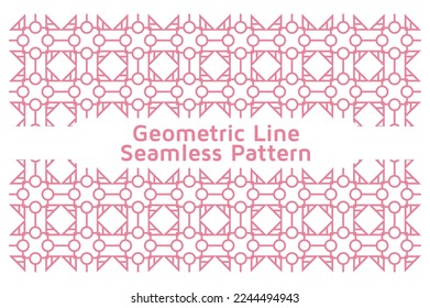Abstract Geometric Line Seamless Colorful Pattern . Design Vector Illustration