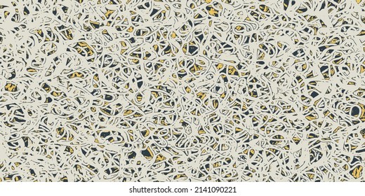 Resumen del patrón de formas de línea geométrica. Fondo de textura de color negro, amarillo y crema inmaculado.