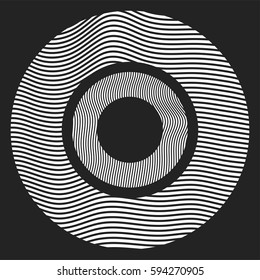 Abstract geometric line shapes - Vector template Design