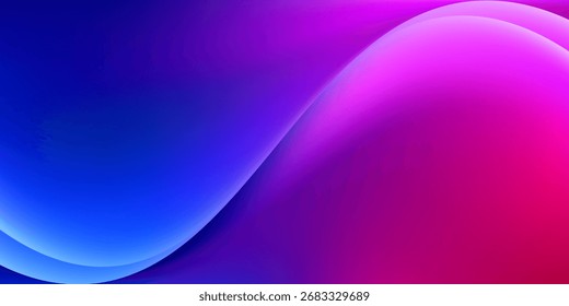 Abstract geometric line waves in purple-blue color.