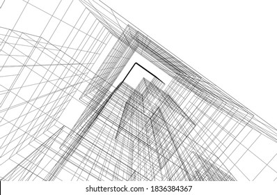 abstract geometric linear architectural background