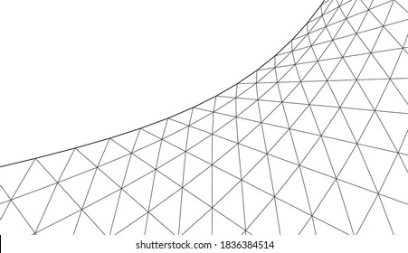 abstrakter geometrischer, linearer architektonischer Hintergrund