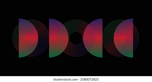 Abstract Geometric Linear background design collection.