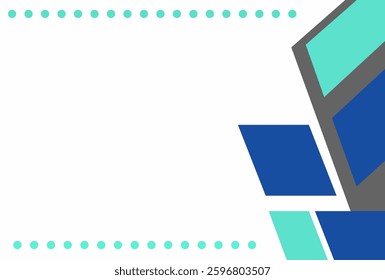 Abstract Geometric Linear background design collection. Bauhaus modern design, printable posters, banners, template concept design. Vector illustrations. Dark Blue and light blue