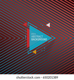 Abstract geometric linear halftone background with triangle