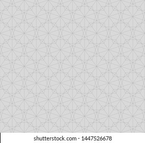 Abstract geometric linear seamless pattern. Stylish gray texture. Modern hi tech vector wallpaper.