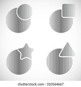 Abstract Geometric Lines Background .