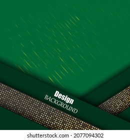 Abstract geometric lines background design with shadows and with golden glitter effect.