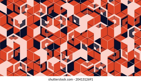 Abstract geometric lines background. Geometry minimalistic artwork poster with simple shape and figure