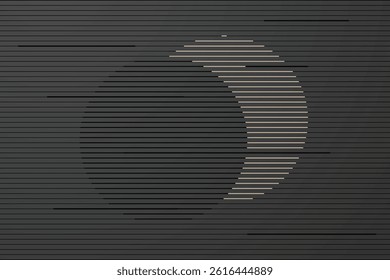Abstract geometric lines background. Modern and luxury black and white lines backdrop. Geometric stripe line art design.