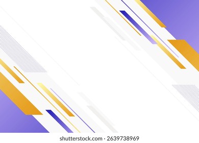 Abstract geometric lines background with orange and purple accents