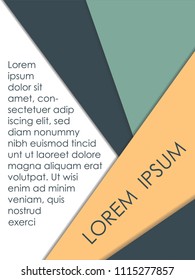 Abstract geometric lines background with place for your text. Vector illustration