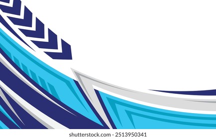 Abstract geometric lines background for racing car wrap sticker design