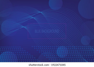 Abstract geometric lines with blue background