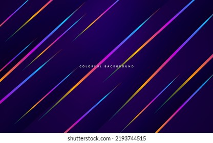Abstract geometric with lines colorful background