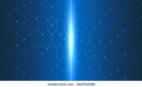 Abstract geometric lines. Connection and social network. Concept with lines and dots. Minimalistic Design.