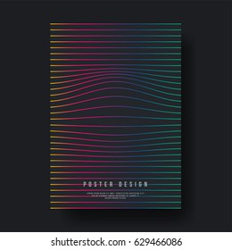Abstract Geometric Lines Cover Design layout for banners, wallpaper, flyers, invitation, posters, brochure, voucher discount - Vector illustration template