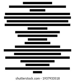 Abstract geometric lines design element