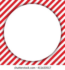 Abstract geometric lines, with a diagonal red and white, with a circle. Vector illustration
