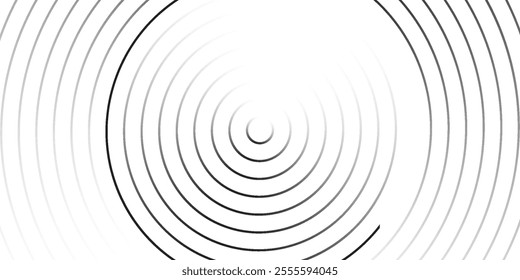 Abstract geometric lines glowing on background. Modern shiny circle lines pattern. Futuristic technology concept. Suitable for covers, posters, banners, headers, websites.