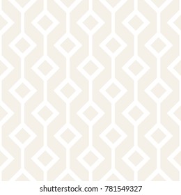 Abstract geometric lines lattice pattern. Seamless vector stylish background.  Subtle repeating texture.