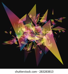 Abstract geometric lines modern grunge vector background