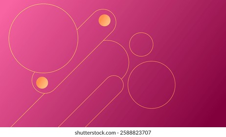 ABSTRACT GEOMETRIC LINES ON BACKGROUND GRADIENT PINK COLOR DESIGN VECTOR TEMPLATE GOOD FOR MODERN WEBSITE, WALLPAPER, COVER DESIGN 