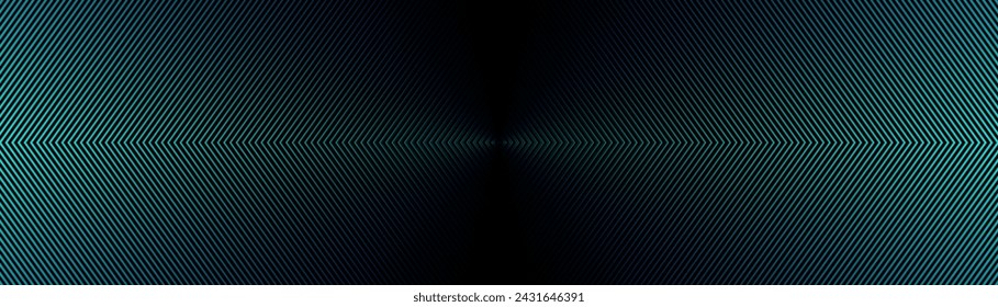 Abstract geometric lines on dark background. Halftone gradient lines pattern. Modern stripes texture. Minimal design. Futuristic technology concept. Suit for cover, banner, header, website, wallpaper