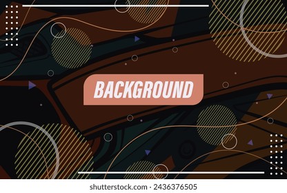 Abstract geometric lines on dark color background. Modern circle lines pattern. Futuristic technology concept. Suit for cover, poster, banner, brochure, header, website