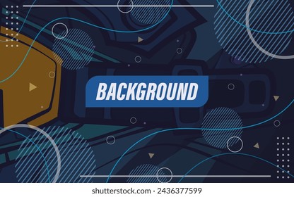 Abstract geometric lines on dark color background. Modern circle lines pattern. Futuristic technology concept. Suit for cover, poster, banner, brochure, header, website