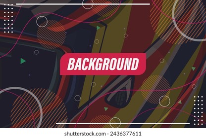Abstract geometric lines on dark color background. Modern circle lines pattern. Futuristic technology concept. Suit for cover, poster, banner, brochure, header, website