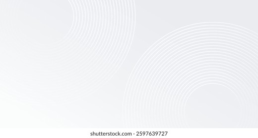Abstract geometric lines on gray background. Modern shiny blue circle design modern abstract simple