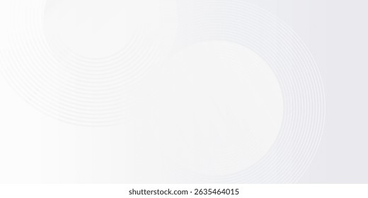 Abstract geometric lines on gray background. Modern shiny blue circle modern abstract vector