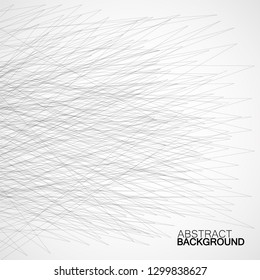 Abstract geometric lines on white background. Vector