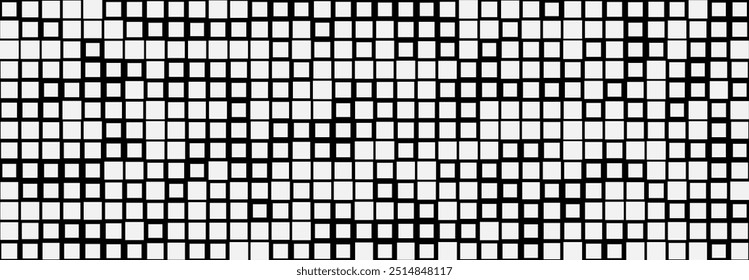 Abstractas, geométrico, líneas, patrón, círculo, cuadrado, ilustración, Vector, alternando superposición, simétrico, fondo de arreglo ordenado, blanco y negro, Anuncio, Sitio web, Plantilla, oscuro.