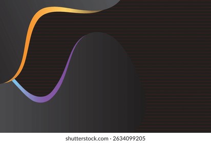  Abstract geometric lines pattern on black background. Elegant dark gray color with textured modern design uses for book page, paintings, printing, mobile backgrounds, book, covers, screen savers, 