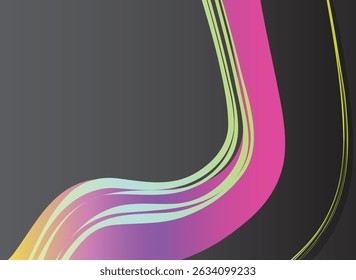  Abstract geometric lines pattern on black background. Elegant dark gray color with textured modern design uses for book page, paintings, printing, mobile backgrounds, book, covers, screen savers, 