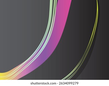  Abstract geometric lines pattern on black background. Elegant dark gray color with textured modern design uses for book page, paintings, printing, mobile backgrounds, book, covers, screen savers, 