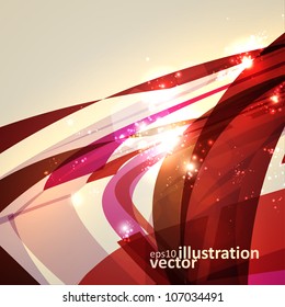 Abstract geometric lines, shiny space, modern  vector background eps10