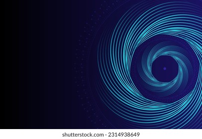 abstract geometric lines spiral curve technology style futuristic digital network background EP.2.Elements Isolated vector illustration. and graphic technology  Science abstract  graphic design