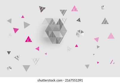 líneas geométricas abstractas trendy superpuestas triángulos Vectores imágenes para volantes, presentaciones y portadas, fondos.