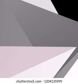 Abstract geometric lines, triangular shapes for silk scarf design