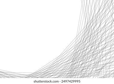 Abstract geometric lines vector 3d illustration