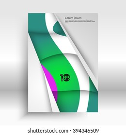 abstract geometric lines and wave elements corporate design. eps10 vector